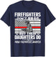 Firefighters Don't Brag - Proud Firefighter Daughter Gift T-Shirt - T-Shirt | Navy