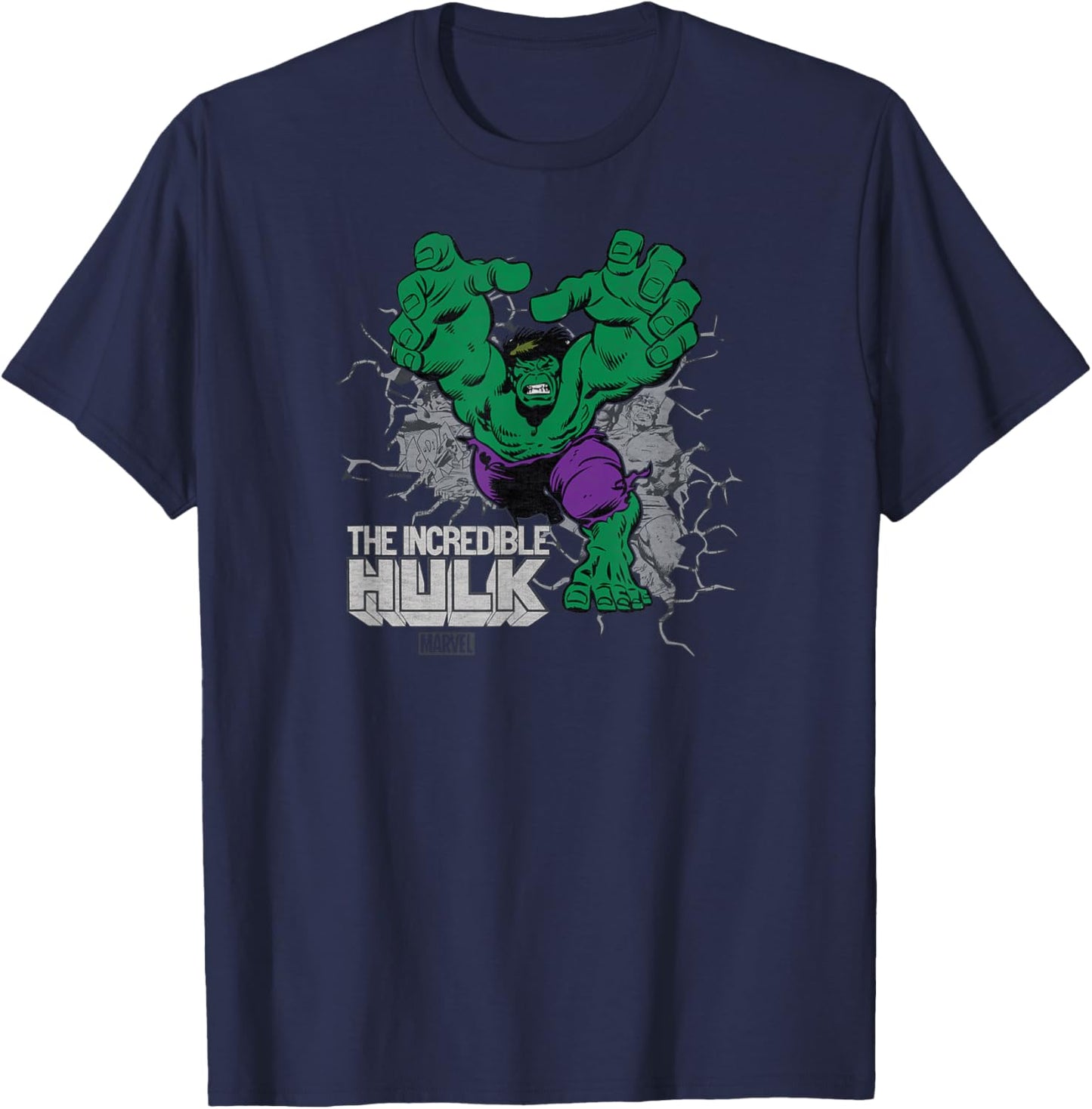Hulk - Comic Burst T-Shirt - T-Shirt | Navy