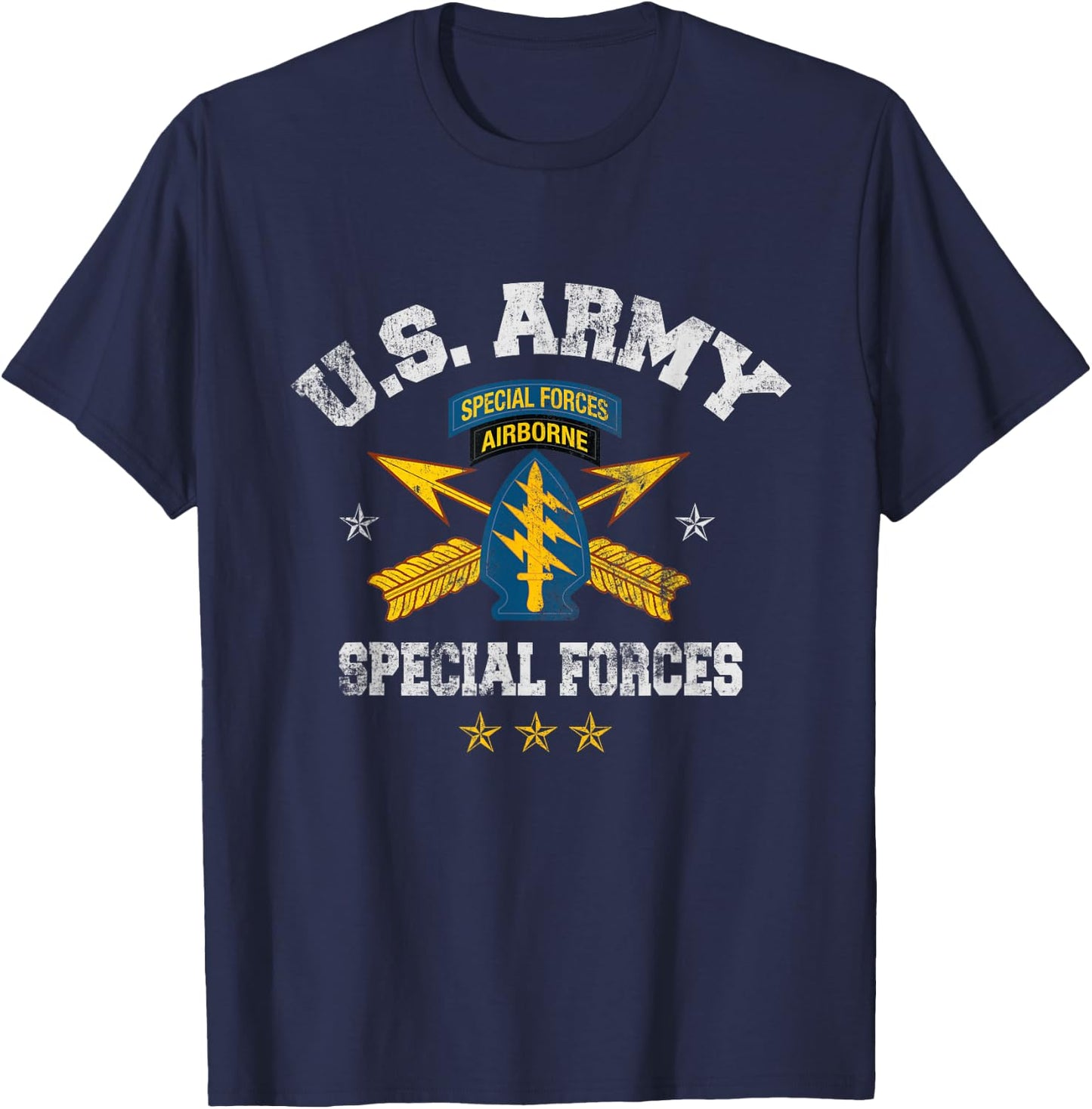 US Special Forces Group Airborne Veteran SFG 4th of July Men T-Shirt - T-Shirt | Navy
