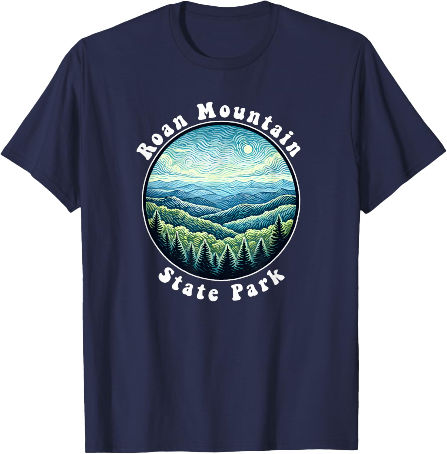 Roan Mountain State Park Tennessee Mountains Souvenir T-Shirt - T-Shirt | Navy