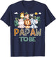 Soon To Be Papaw Jungle Animal Safari Gender Reveal T-Shirt - T-Shirt | Navy