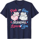 Pink or Blue Grandma Loves You Shirt Elephant Gender Reveal T-Shirt - T-Shirt | Navy