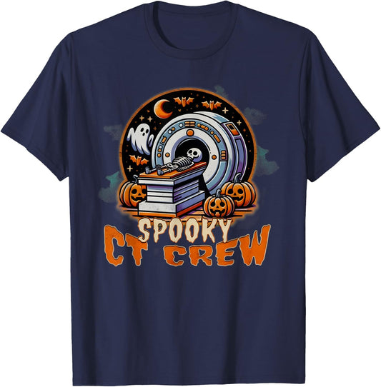 Halloween CT Tech CT Technologist Halloween Rad Tech T T-Shirt - T-Shirt | Navy