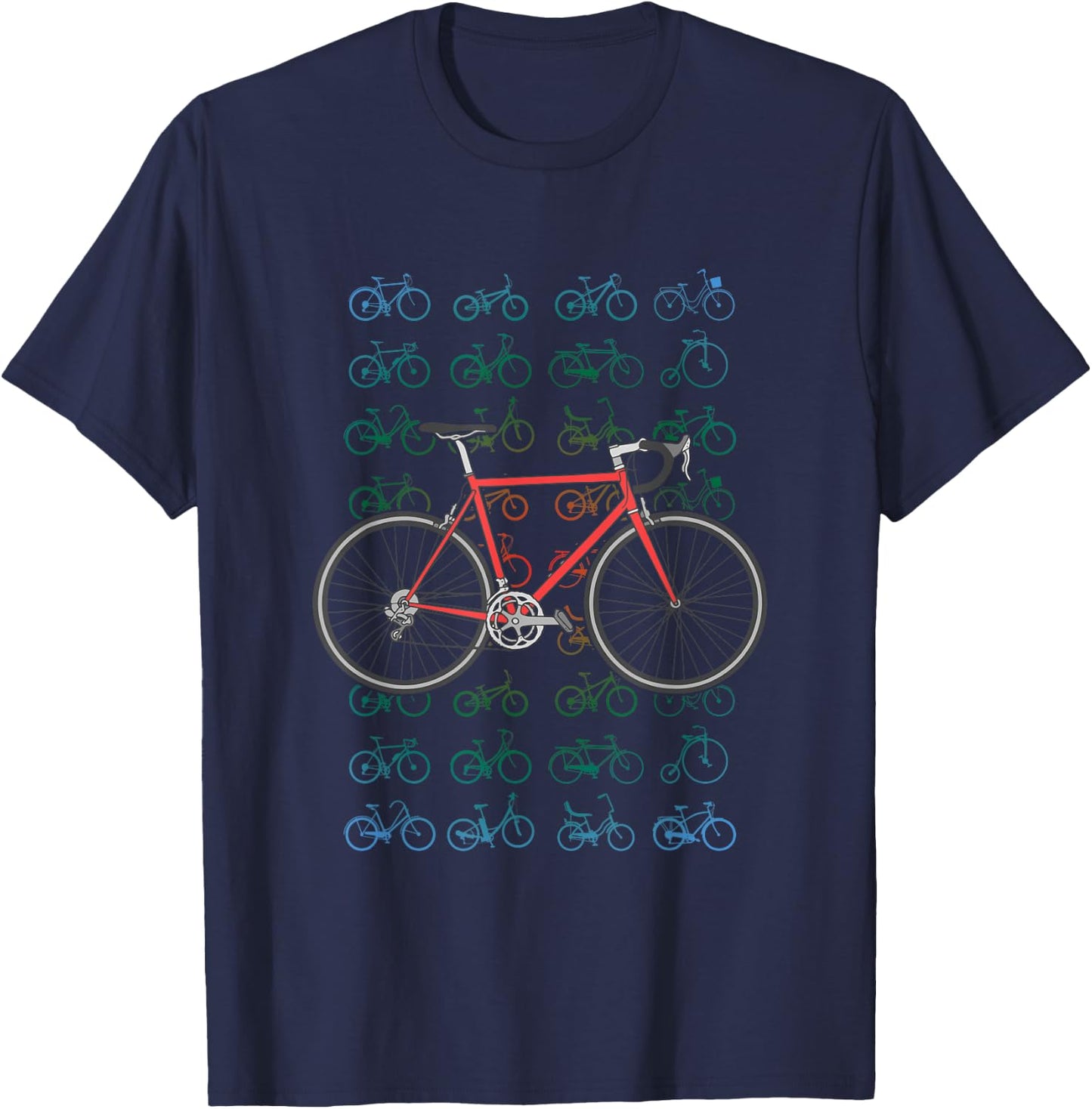 Road Bike Cycling Bicycle Cyclist Road Cyclist T-Shirt - T-Shirt | Navy