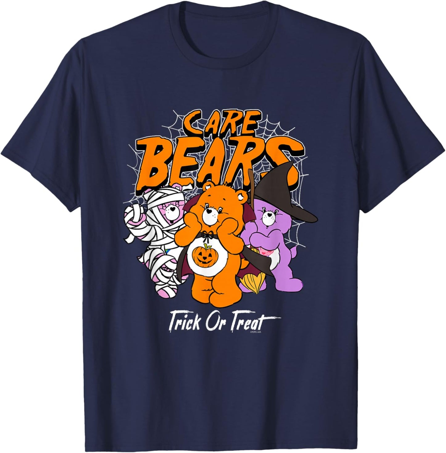Care Bears Trick or Treat Costumed Bears Retro Cartoon T-Shirt - T-Shirt | Navy