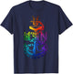 Senior Chief Petty Officer (SCPO Navy) Colorful Anchor T-Shirt - T-Shirt | Navy