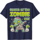 Cousin of the Zombie Boy Zombie Lover 9th Birthday Kid Party T-Shirt - T-Shirt | Navy