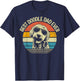 Best Doodle Dad Ever Funny Goldendoodle Dad Vintage Gifts T-Shirt - T-Shirt | Navy