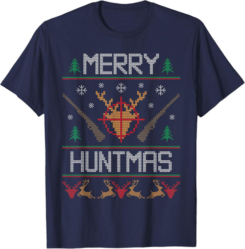 Merry Huntmas Hunting Ugly Christmas Sweater for Deer Hunter