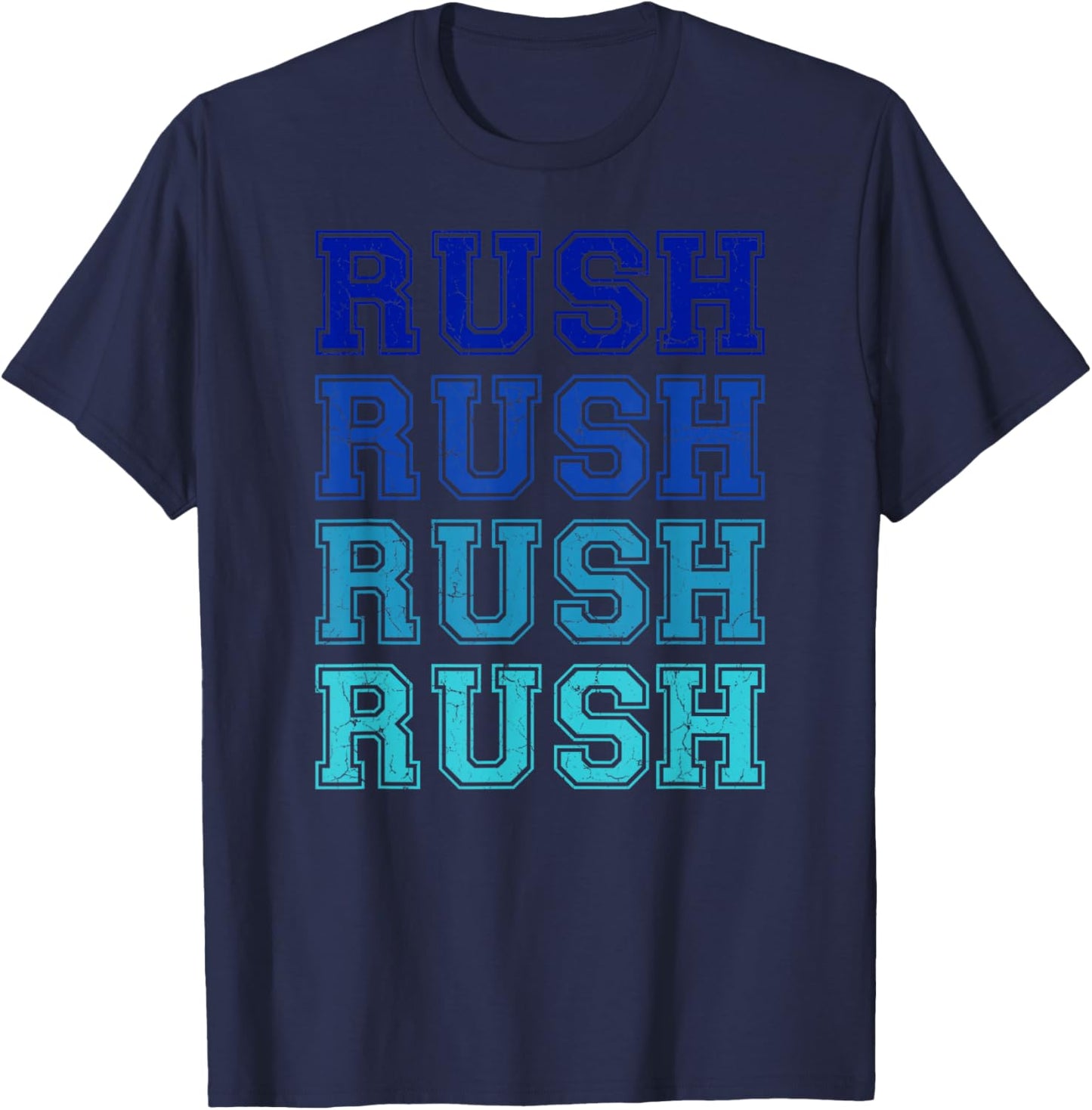 Vintage Rush Name Throwback Retro Apparel Gift Men Women T-Shirt - T-Shirt | Navy
