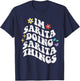 Retro Groovy Im Sarita Doing Sarita Things Funny Mother's T-Shirt - T-Shirt | Navy