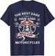 The Best Dads Have Sons Who Ride Motorcycles Father's Day T-Shirt - T-Shirt | Navy