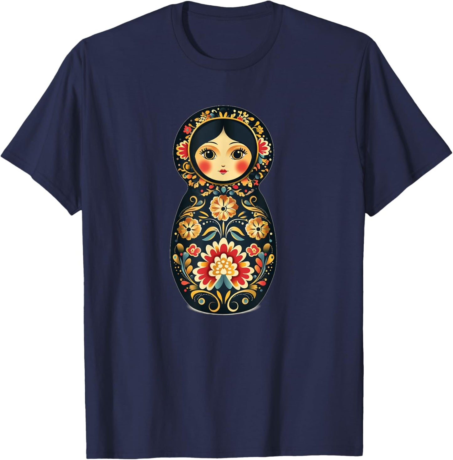 Funny Russian Matryoshka doll costume T-Shirt - T-Shirt | Navy