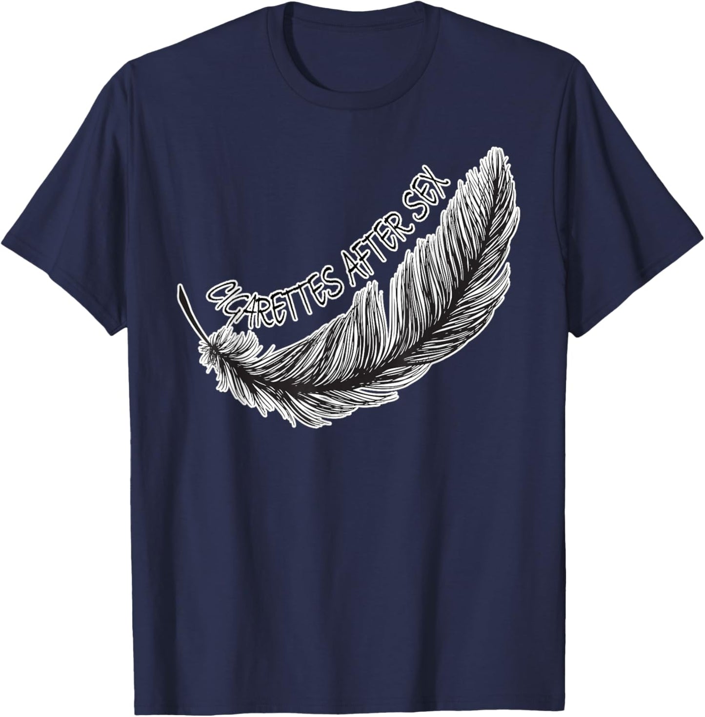 Love Cigarettes Apparel I Stopped Smoking After Sex Merch T-Shirt - T-Shirt | Navy