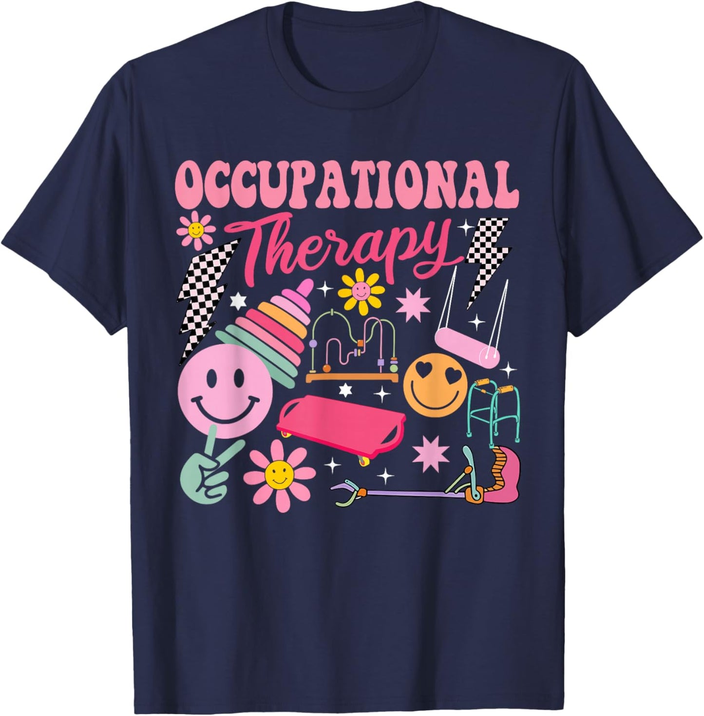 Occupational Therapy -OT Therapist OT Month Design idea T-Shirt - T-Shirt | Navy