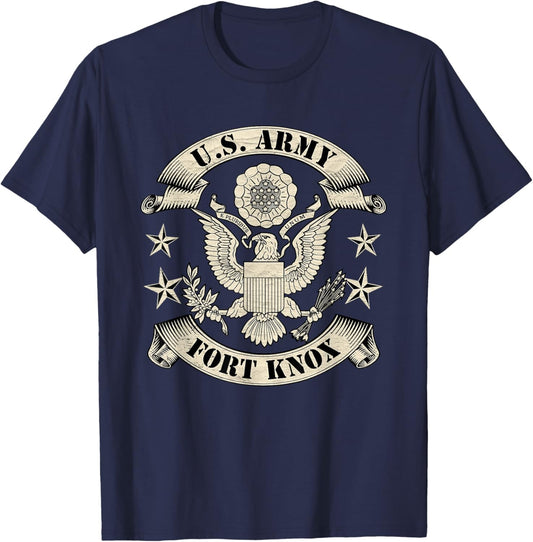 Fort Knox US Army Base Knox Kentucky Army Base KY Gifts T-Shirt - T-Shirt | Navy