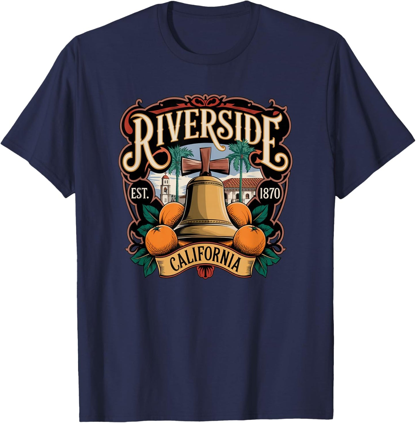 City of Riverside, California T-Shirt - T-Shirt | Navy