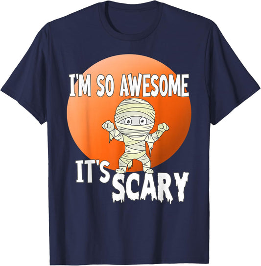 Halloween, I'm So Awesome It's Scary T-Shirt - T-Shirt | Navy