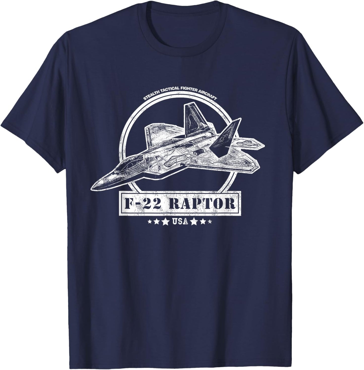 F-22 Raptor Aircraft T-Shirt - T-Shirt | Navy
