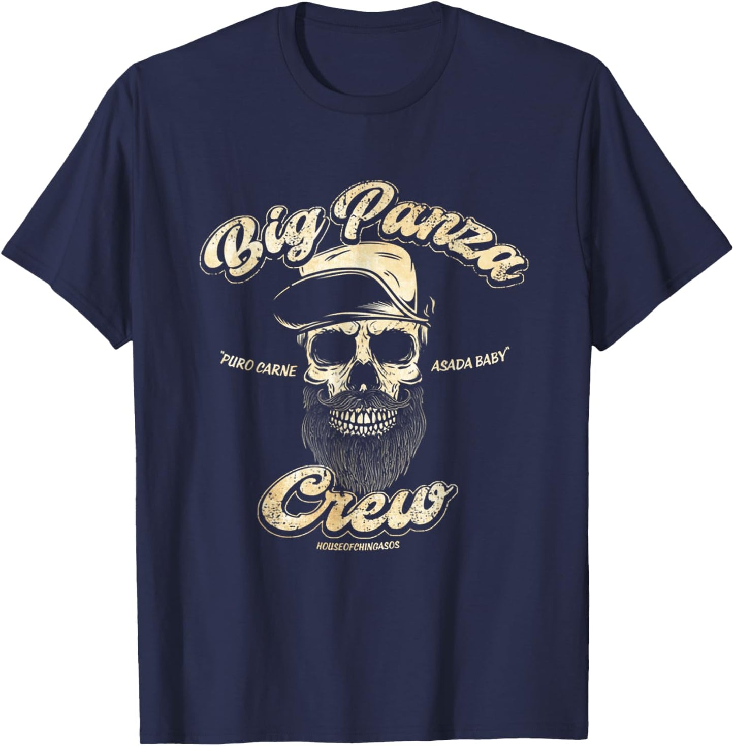 Big Panza Crew Chingon T-Shirt - T-Shirt | Navy