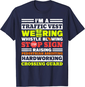 School Crossing Guard T-Shirt - T-Shirt | Navy