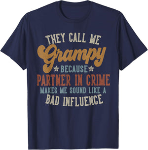 They Call Me Grampy Funny Father's Day Grampy T-Shirt - T-Shirt | Navy