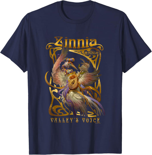 Magic: The Gathering Zinnia Valley's Voice Portrait Vintage T-Shirt - T-Shirt | Navy