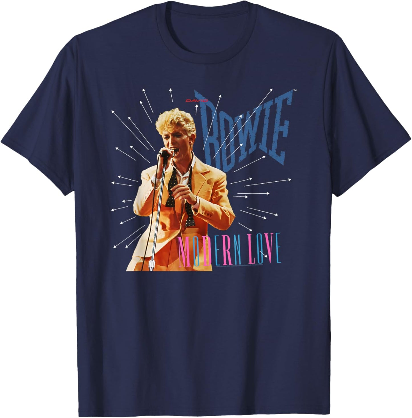 David Bowie Modern Love Photo by Denis O’Regan T-Shirt - T-Shirt | Navy