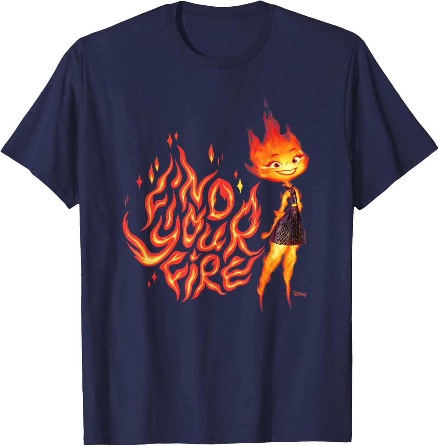 Elemental - Find Your Fire Ember T-Shirt - T-Shirt | Navy