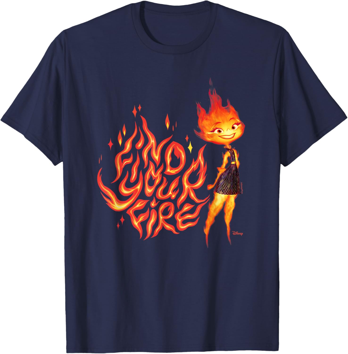Elemental - Find Your Fire Ember T-Shirt - T-Shirt | Navy