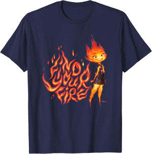 Elemental - Find Your Fire Ember T-Shirt - T-Shirt | Navy