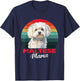 Maltese Mama Dog Mom Owner Funny Gift T-Shirt - T-Shirt | Navy