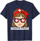 Swiss Girl Switzerland T-Shirt - T-Shirt | Navy