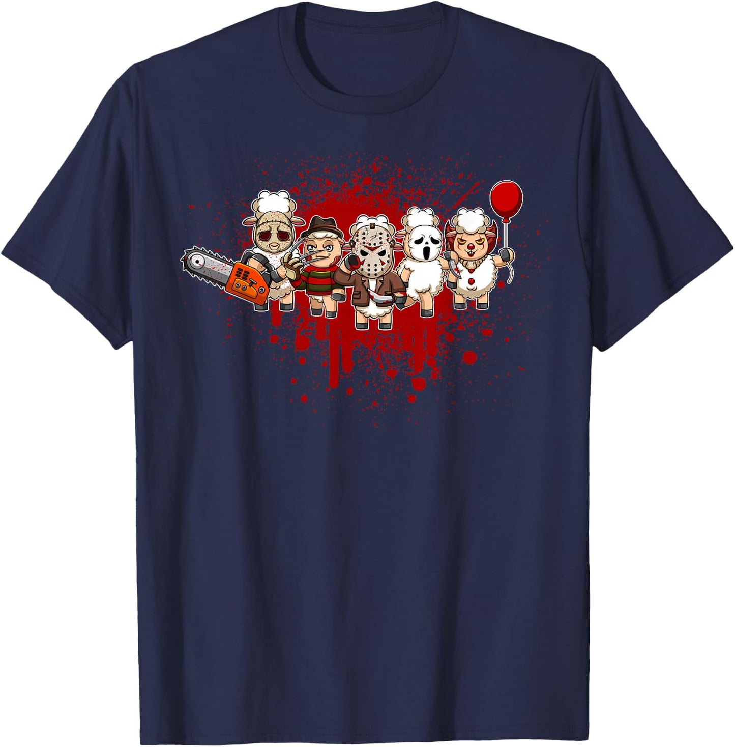 My Little Horror Crew - Halloween Sheep T-Shirt - T-Shirt | Navy