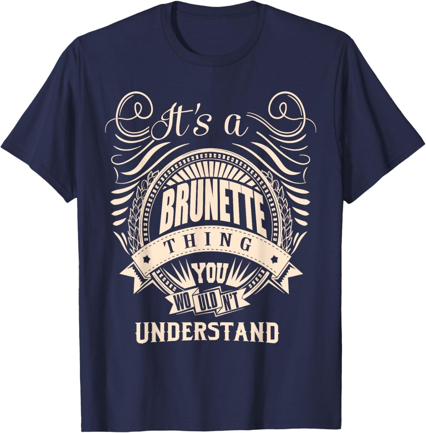 It is a BRUNETTE Thing T-Shirt - T-Shirt | Navy