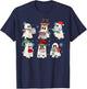 Ghost Santa Elf Squad Read Books Bookish Librarian Christmas T-Shirt - T-Shirt | Navy