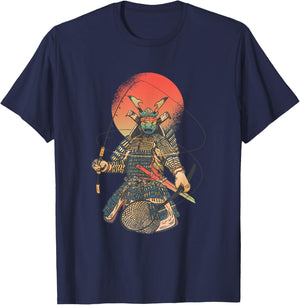 Vintage Samurai Angler and Fisher T-Shirt - T-Shirt | Navy