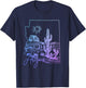 Arizona Cactus Vintage State Map T-Shirt - T-Shirt | Navy