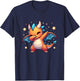 Dragon Dabbing Cute Ren Faire Graphic Toddler Girl Boy Funny T-Shirt - T-Shirt | Navy
