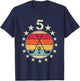 Kids Golf Birthday 5 Year Old Boy Girl Golf 5th Birthday T-Shirt - T-Shirt | Navy
