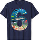Under The Sea REALISTIC Fish Starfish Sixth number 6 T-Shirt - T-Shirt | Navy