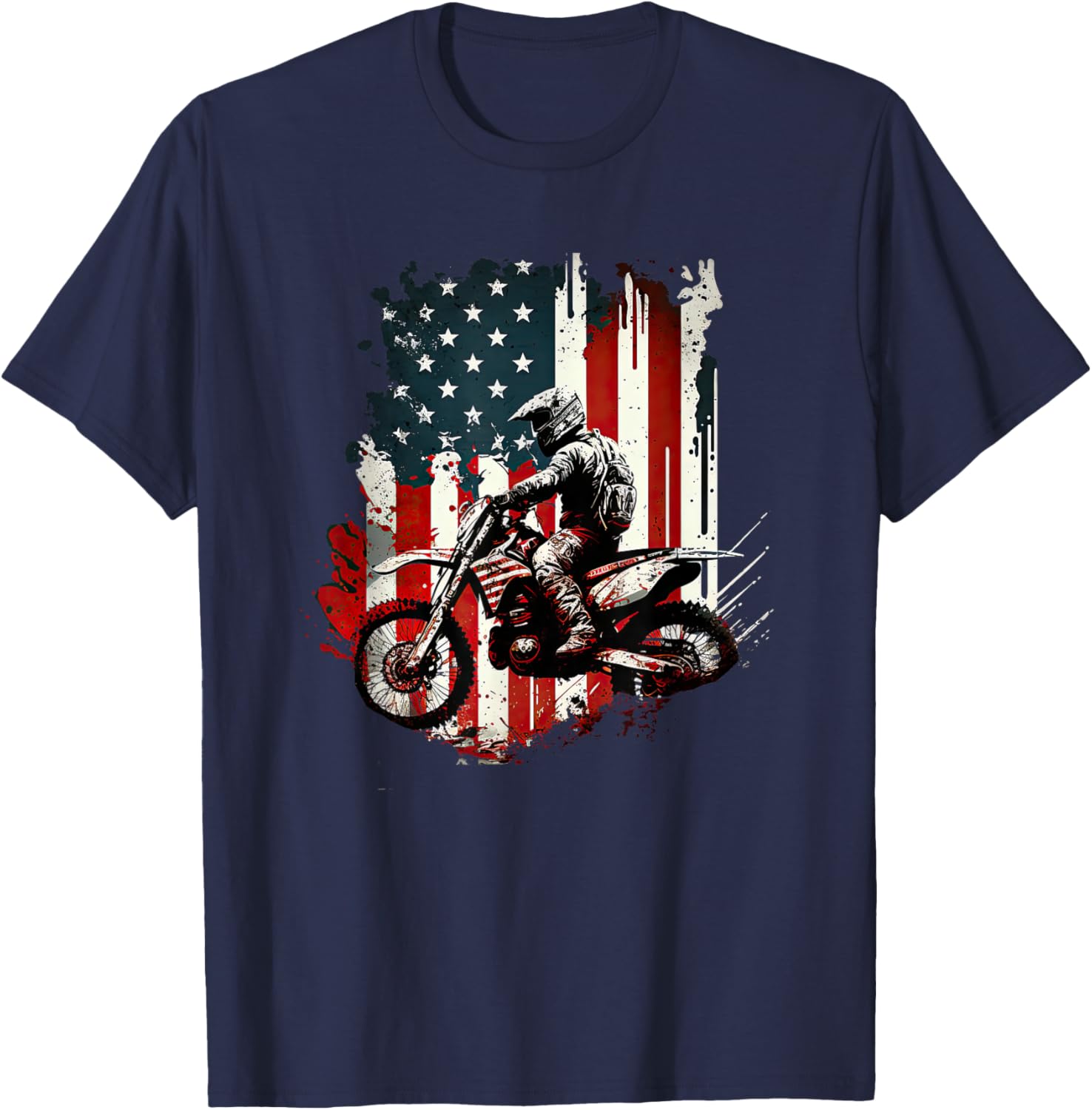 Motocross Supercross FMX Riders Dirt Bike Freestyle motocro T-Shirt - T-Shirt | Navy
