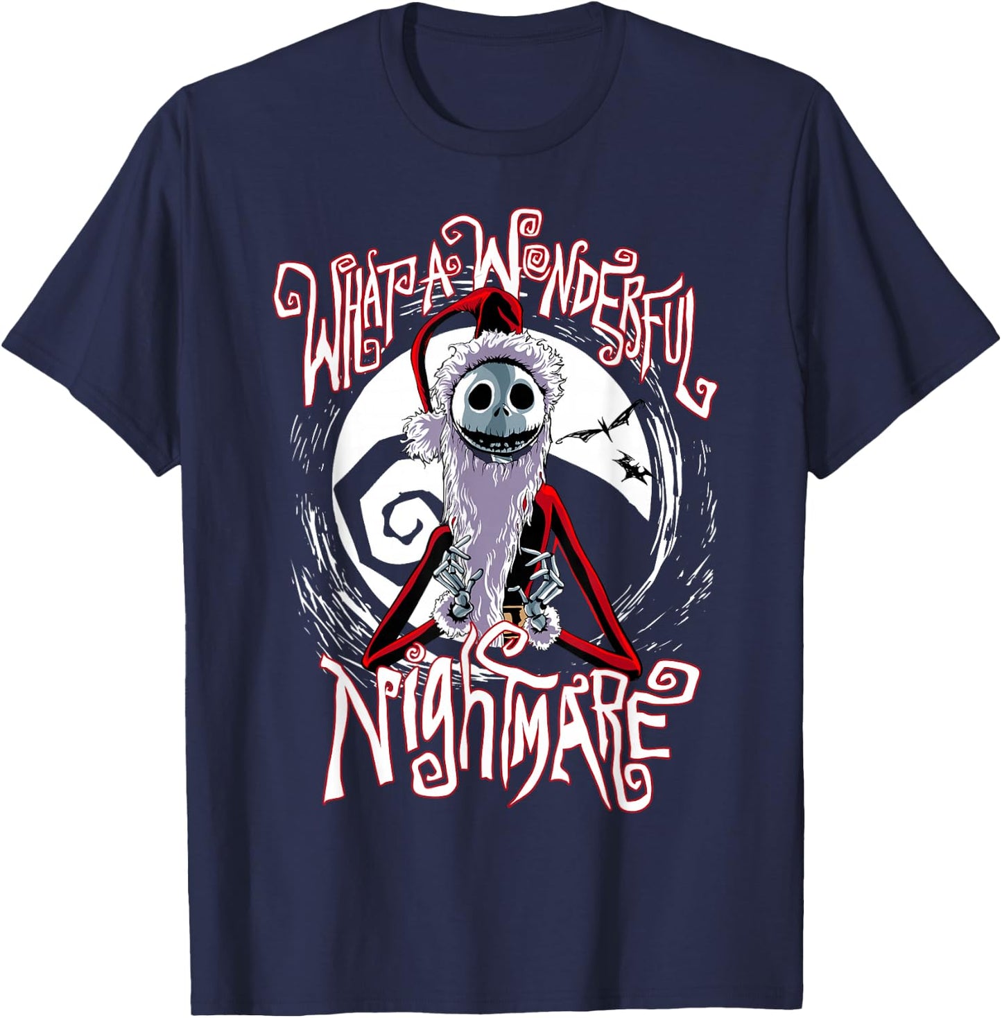 Disney The Nightmare Before Christmas Jack Santa Claus T-Shirt - T-Shirt | Navy