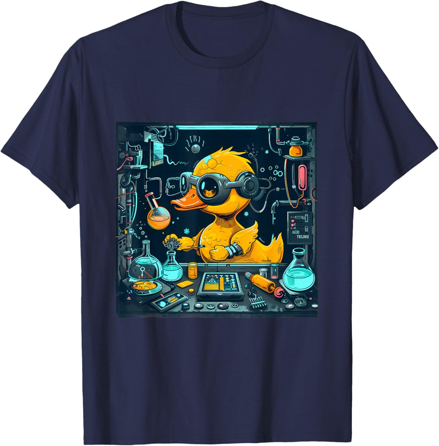 Rubber Duck Physics Chemists Teacher Science Rubber Duckie T-Shirt - T-Shirt | Navy