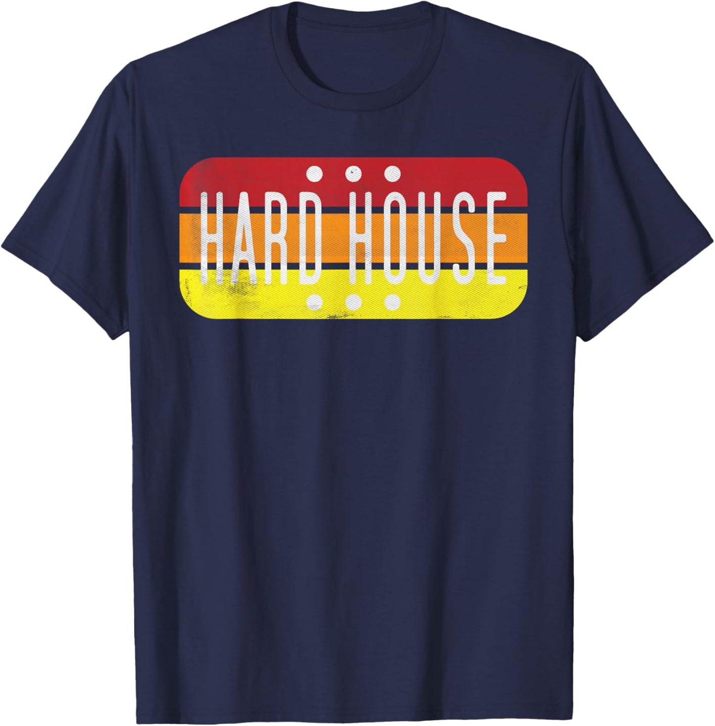 Hard House Music Shirt Retro Rave Party Edition T-Shirt - T-Shirt | Navy
