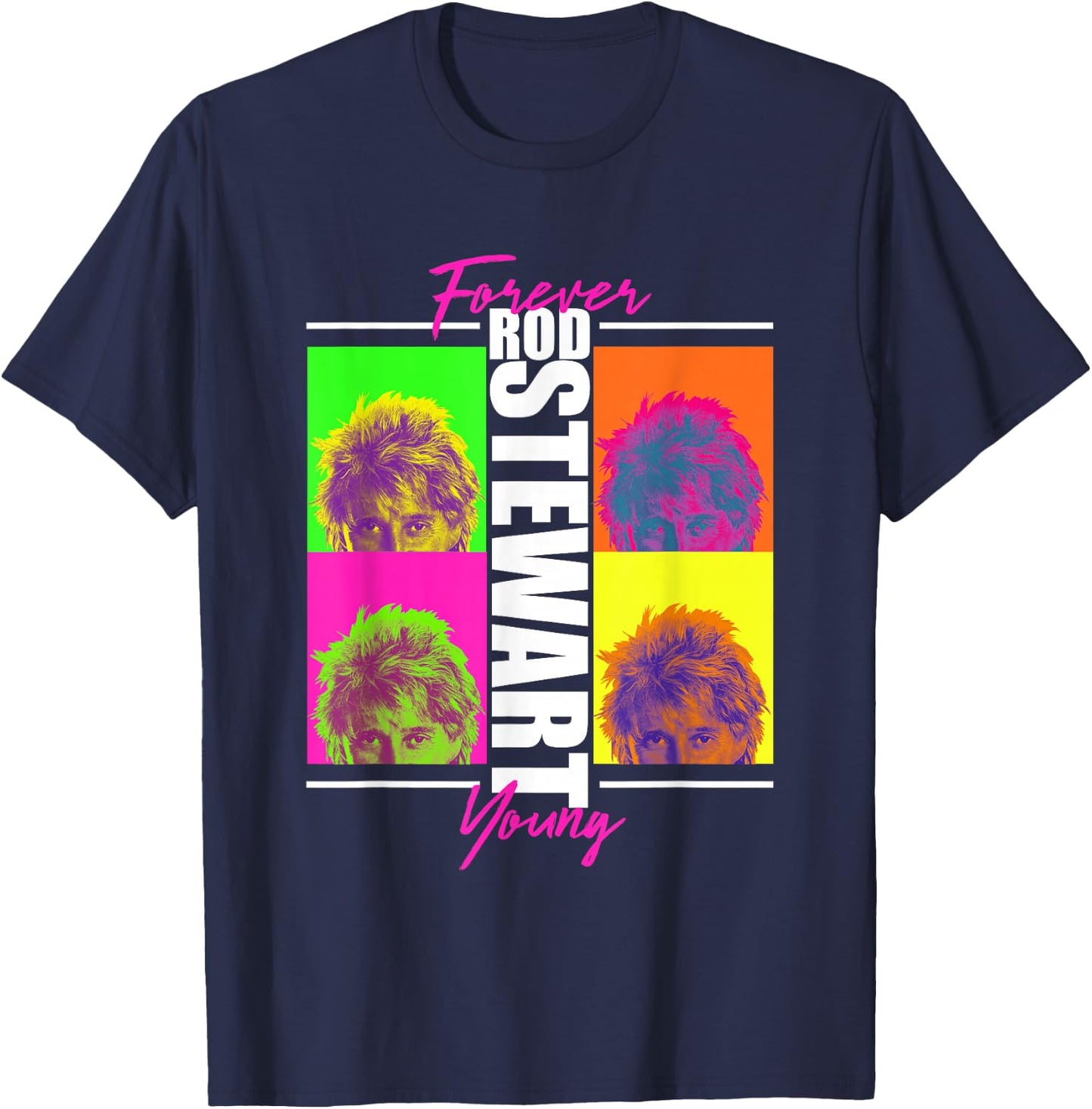 Rod Stewart Forever Young T-Shirt - T-Shirt | Navy