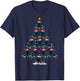 Funny Xmas Tree Scottie Dog Owner Gifts Scottie Dog Christmas Tree Pajama -Adults -Kids Black Short Sleeve Small T-Shirt - T-Shirt | Navy