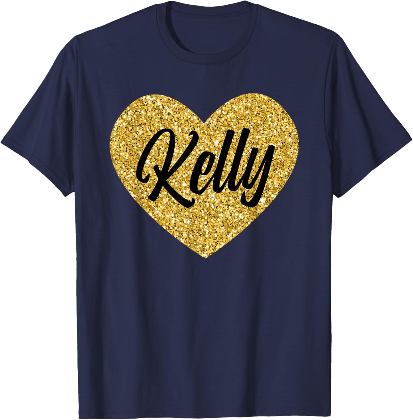 I Love Kelly Cute Kelly Heart Women Boys or Girls T-Shirt - T-Shirt | Navy