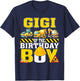 Gigi Of The Birthday Boy Construction Worker Birthday T-Shirt - T-Shirt | Navy