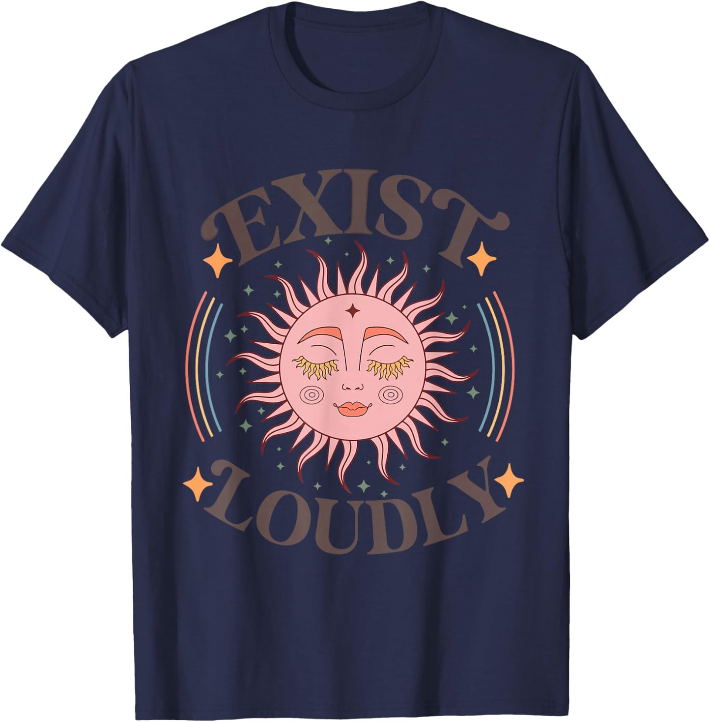 Exist loudly Funny design T-Shirt - T-Shirt | Navy